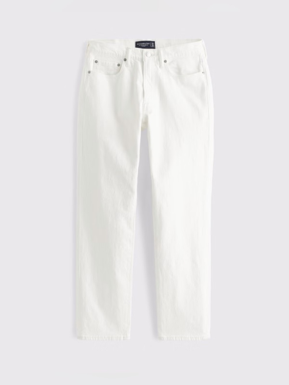 Abercrombie & Fitch Men’s White A&F Vintage Stretch 90’s Straight Jeans - Picture 6 of 13